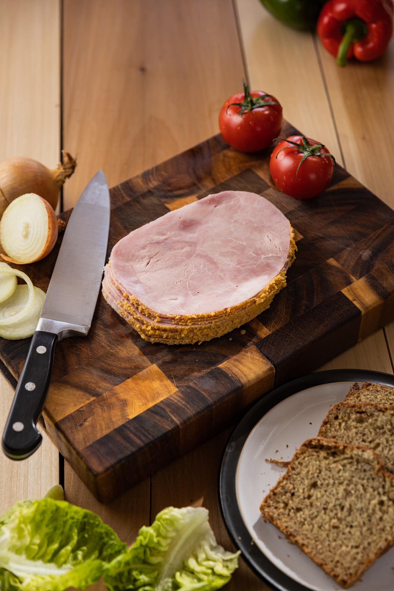 1316 Divilly Pre Sliced Crumbed Ham Divillys Meats