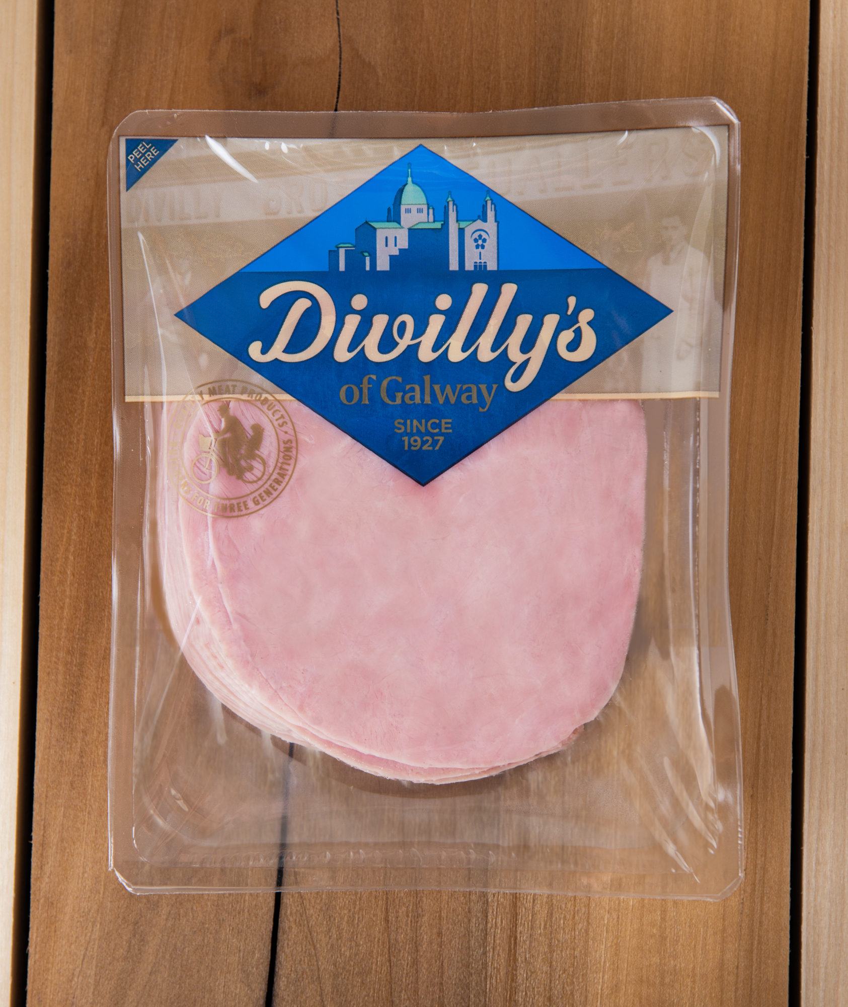 1317 Divillys Pre Sliced Deli Ham Divillys Meats