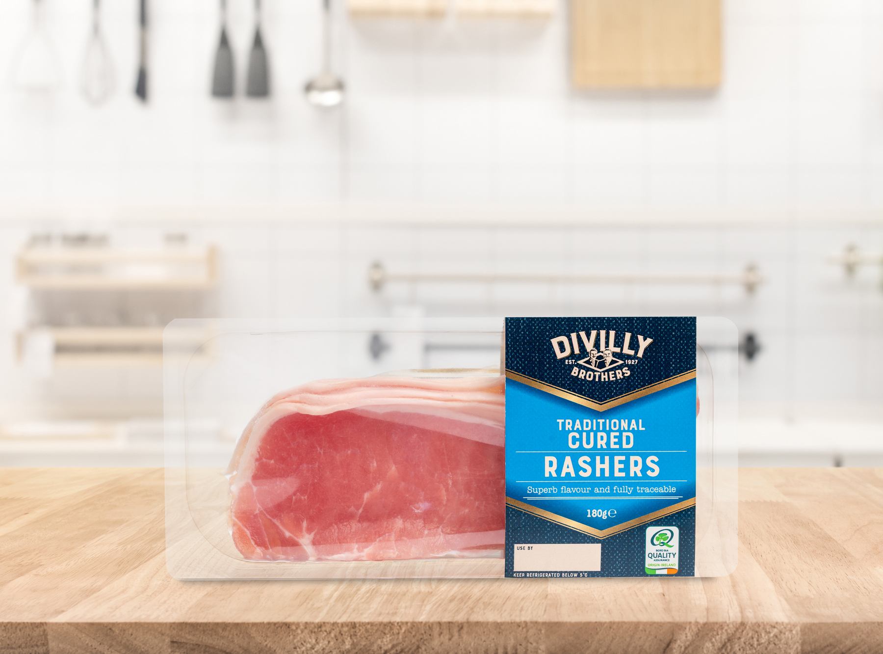 0522 DIVILLY'S TRADITIONAL 180G RASHERS