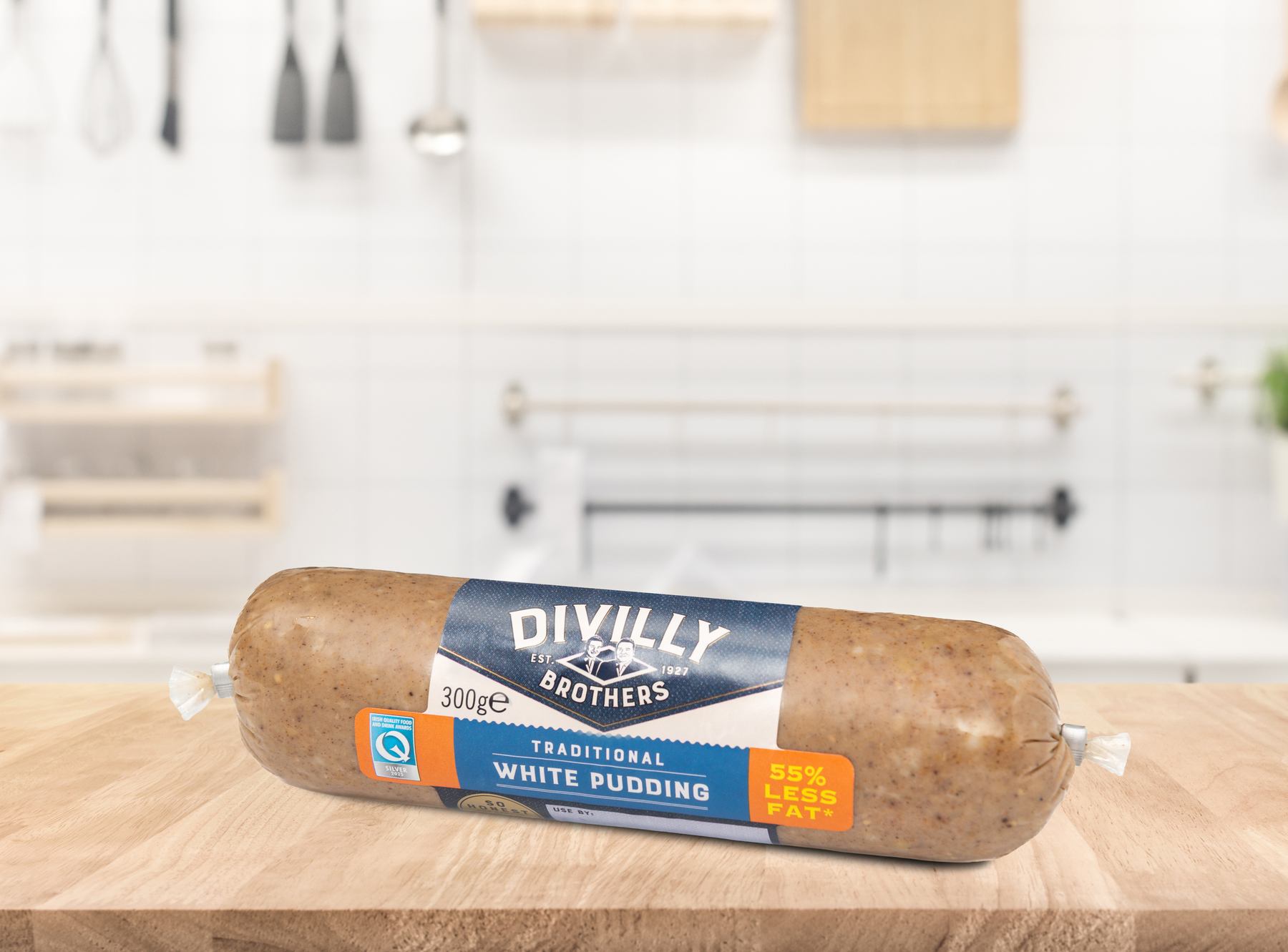 0802 DIVILLY'S WHITE PUDDING 300G